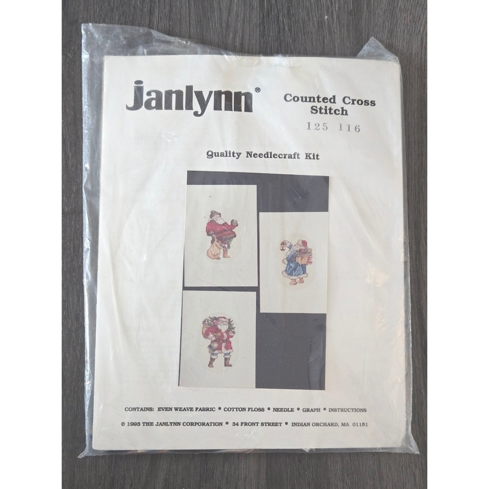 Vintage 1993 Janlynn Counted Cross Stitch Kit (No. 125 116)